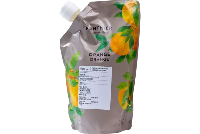 Fruitpuree sinaasappel 1kg kist 6 stuks
